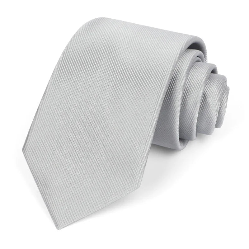 Luxury Sliver Color 8CM Business Wedding Ties