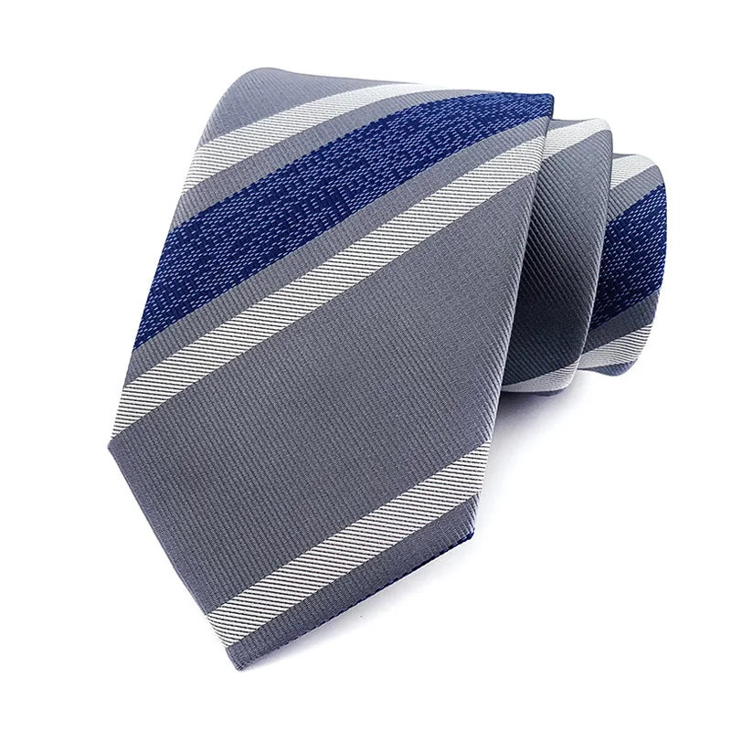 Luxury Sliver Color 8CM Business Wedding Ties