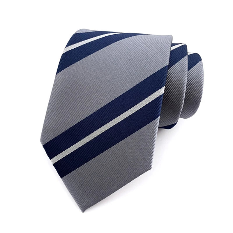 Luxury Sliver Color 8CM Business Wedding Ties