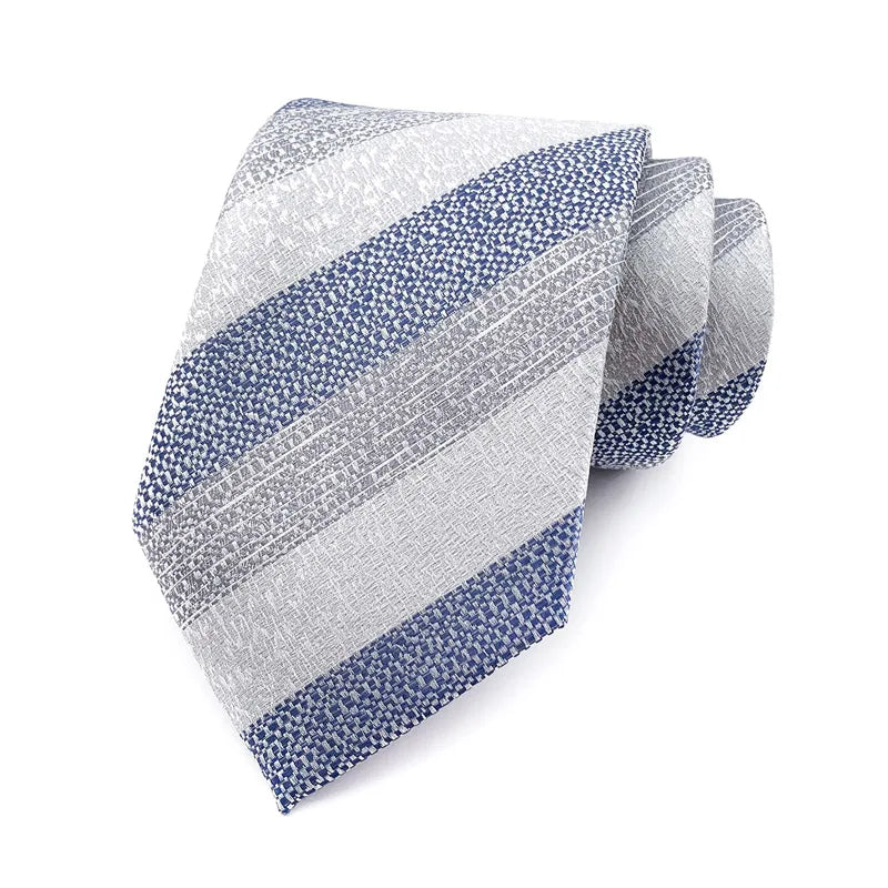 Luxury Sliver Color 8CM Business Wedding Ties