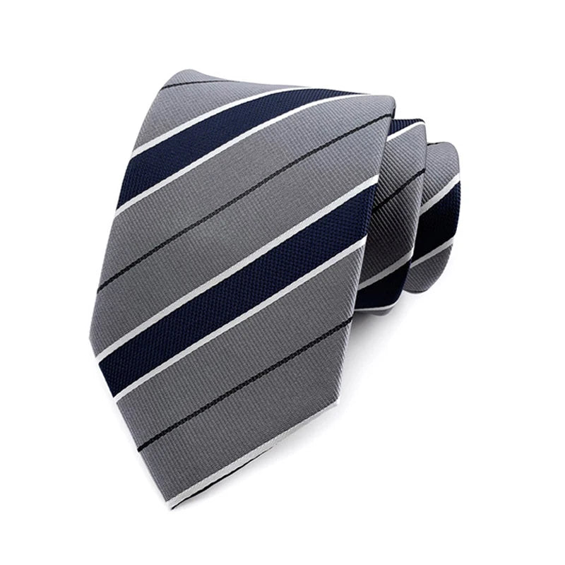 Luxury Sliver Color 8CM Business Wedding Ties