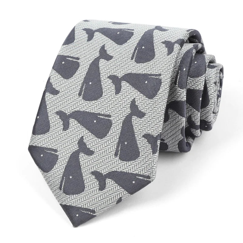 Luxury Sliver Color 8CM Business Wedding Ties