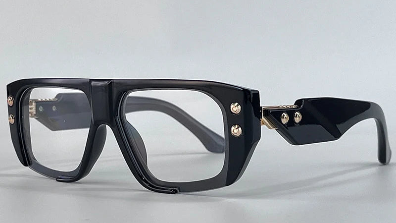 Black Luxury Square Polarized UV400 Driving Sunglasses