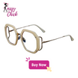 Luxury Square Shades Uv400 Sunglasses Sassy Chick Logo