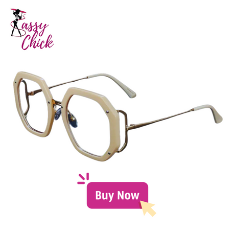 Luxury Square Shades Uv400 Sunglasses Sassy Chick Logo