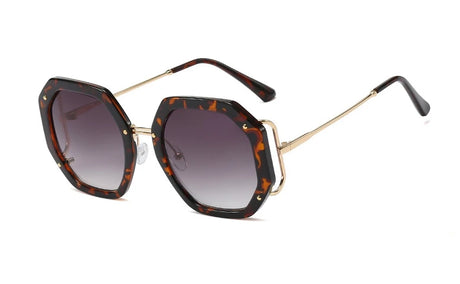 Luxury Square Shades Uv400 Sunglasses leopard