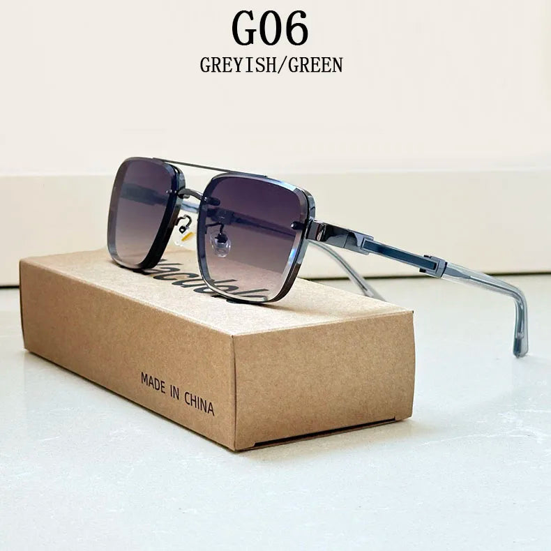 Luxury Vintage Square Men Sunglasses