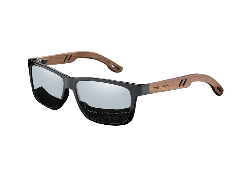 Men UV400 100% Polarized Wooden Sunglasses