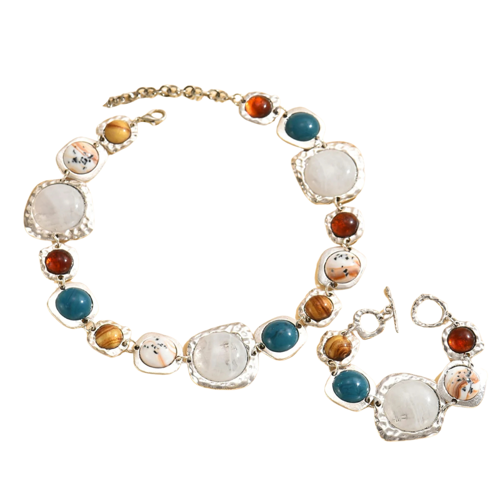 Metal Multi-color Irregular Geometric Jewelry Sets