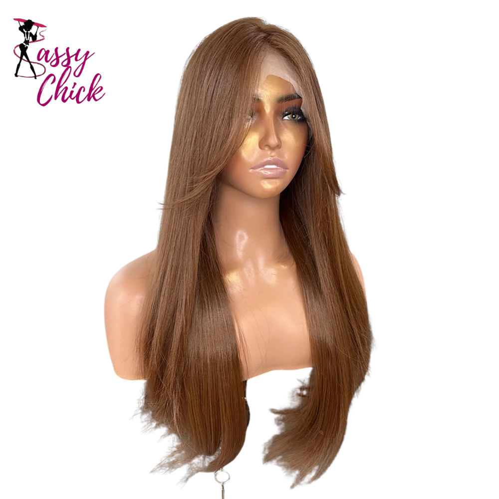 Middle Futura Heat Resistant Synthetic Lace Front Wig Sassy Chick Logo