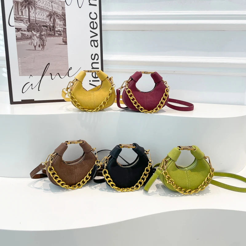 Collection of Mini PU Leather Saddle Shoulder Bag for Women