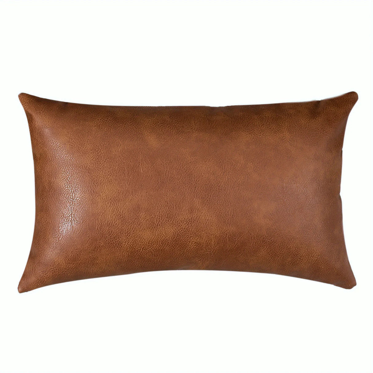 Modern faux leather throw pillow covers for sofa, bed, and home décor