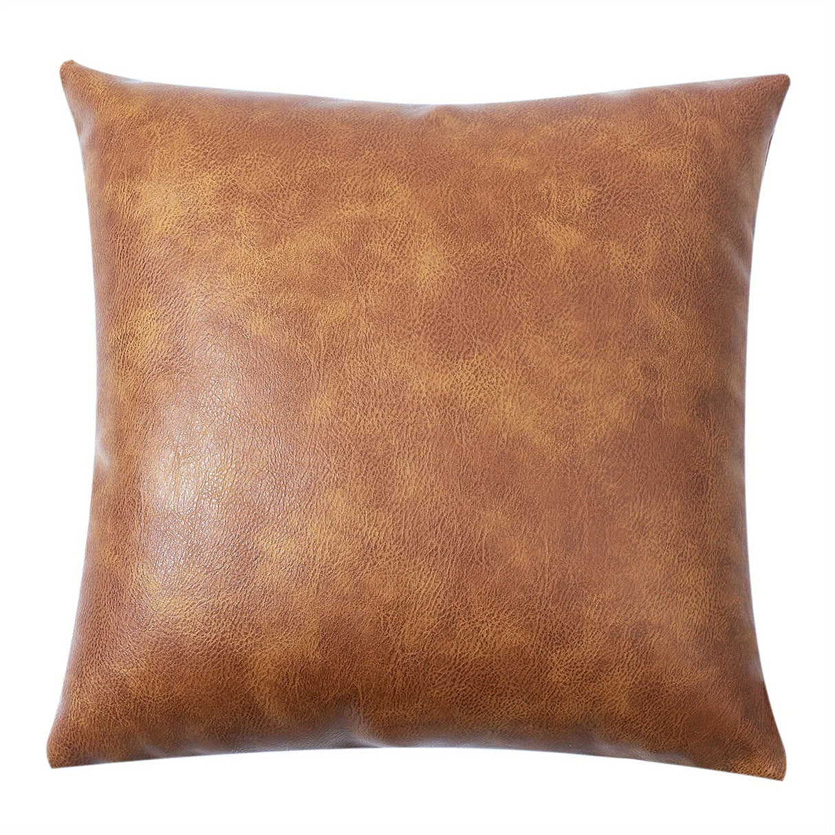 Modern faux leather throw pillow covers for sofa, bed, and home décor