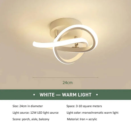 Minimalist LED Strip Ceiling Light – Modern Fixture for Aisle, Balcony, or Entryway