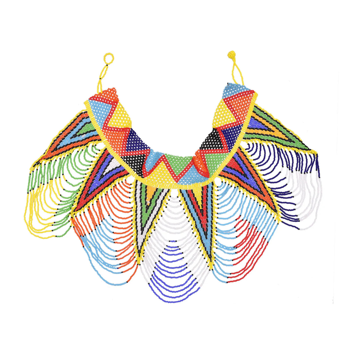 Multilayer Handmade Colorful Beads Collar Statement Jewelry