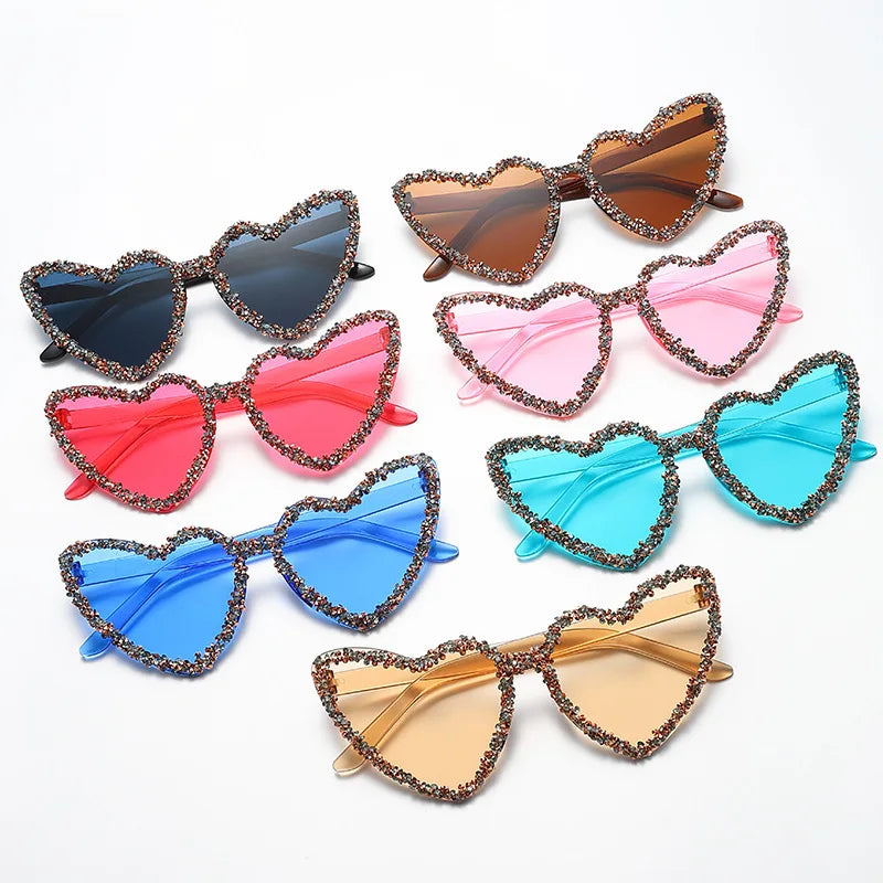 Collection of New Cute Cat Eye Heart-shaped Sunglasses