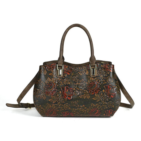 Black New Embossed Large Handmade Shoulder Bag For Women