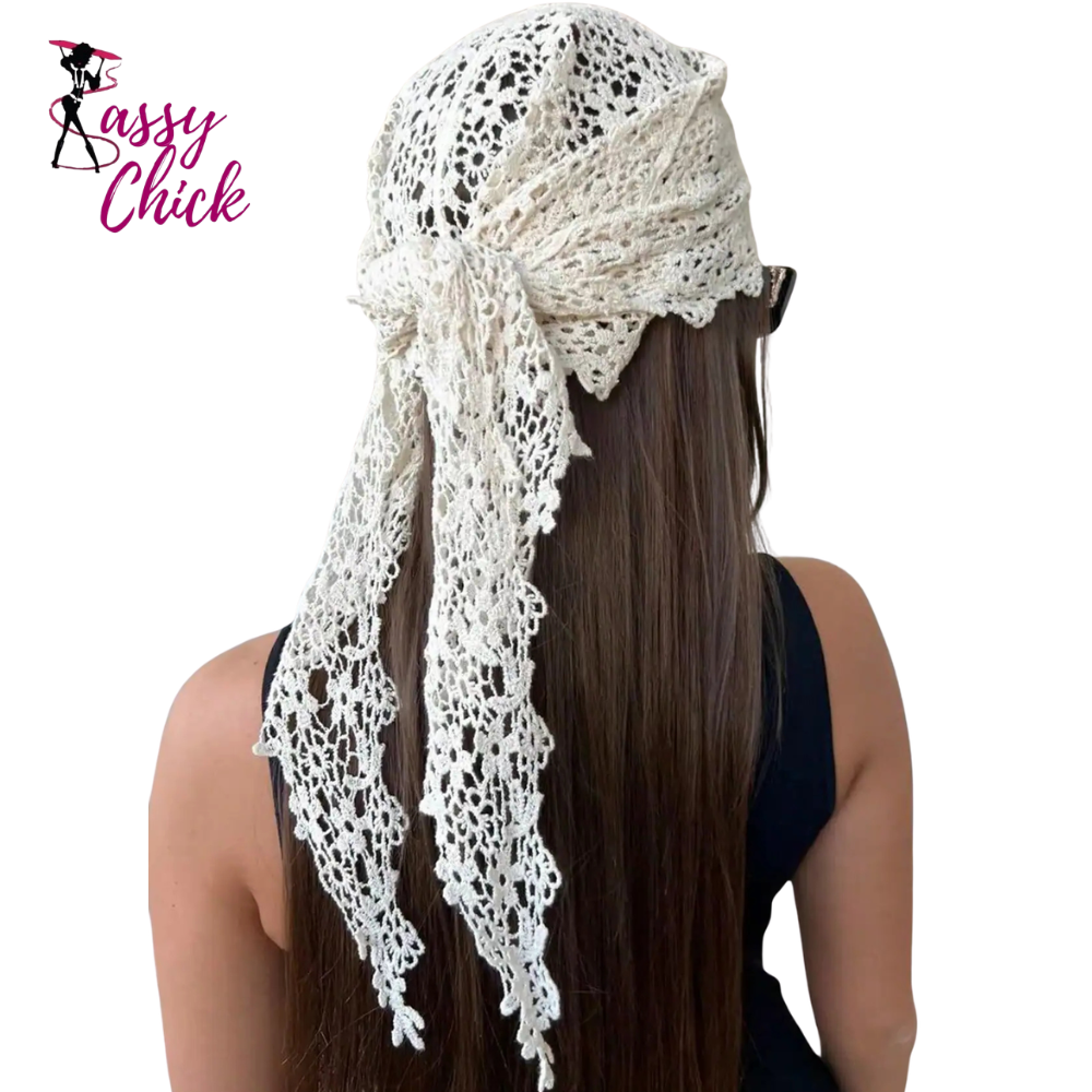 New Floral Lace Design Scarf Sassy Chick Logo