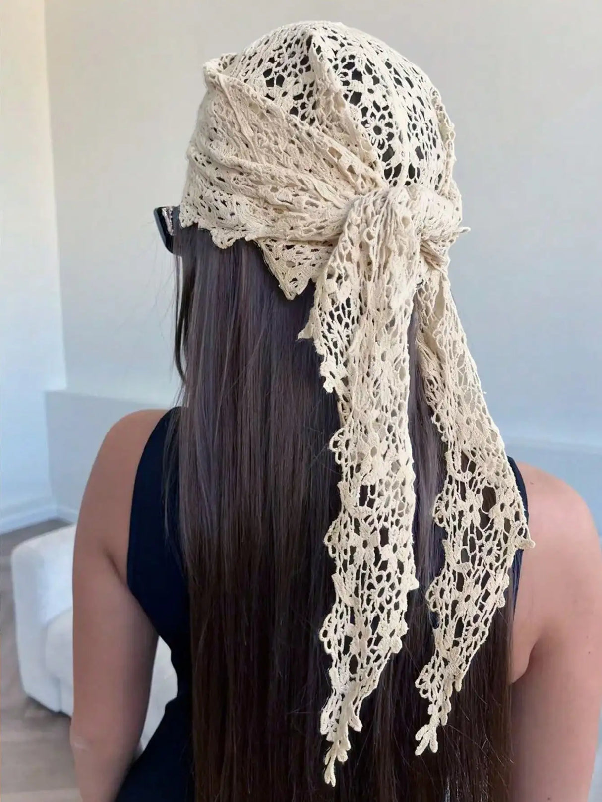 New Floral Lace Design Scarf