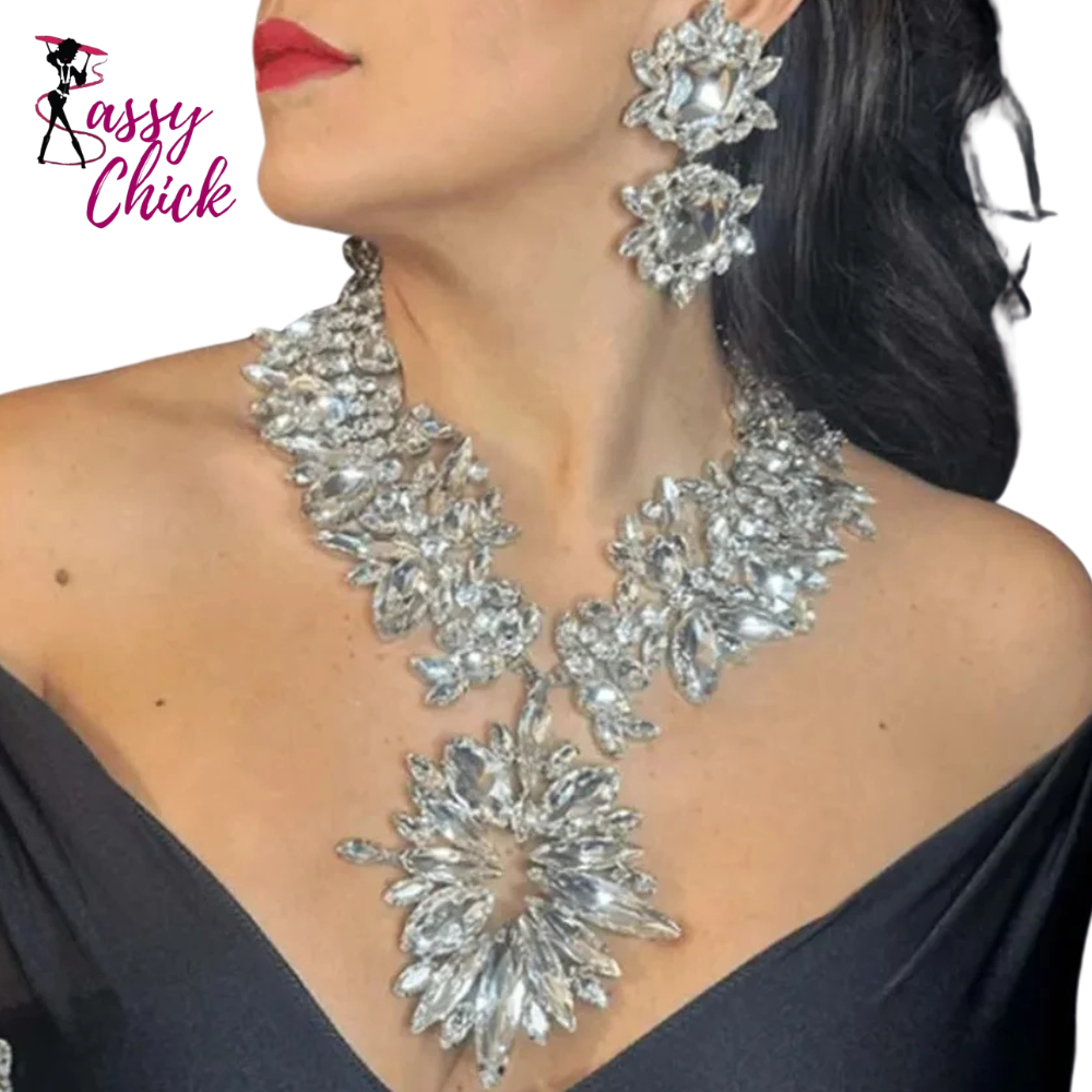 New Statement Exaggerate Jewelry Set Sassy Chick Logo
