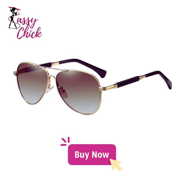 New Titanium Alloy Polarized Sunglasses Sassy Chick Logo