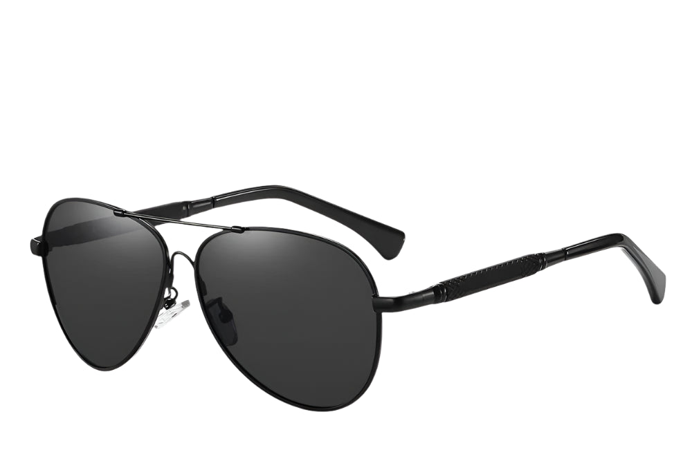 New Titanium Alloy Polarized Sunglasses Black