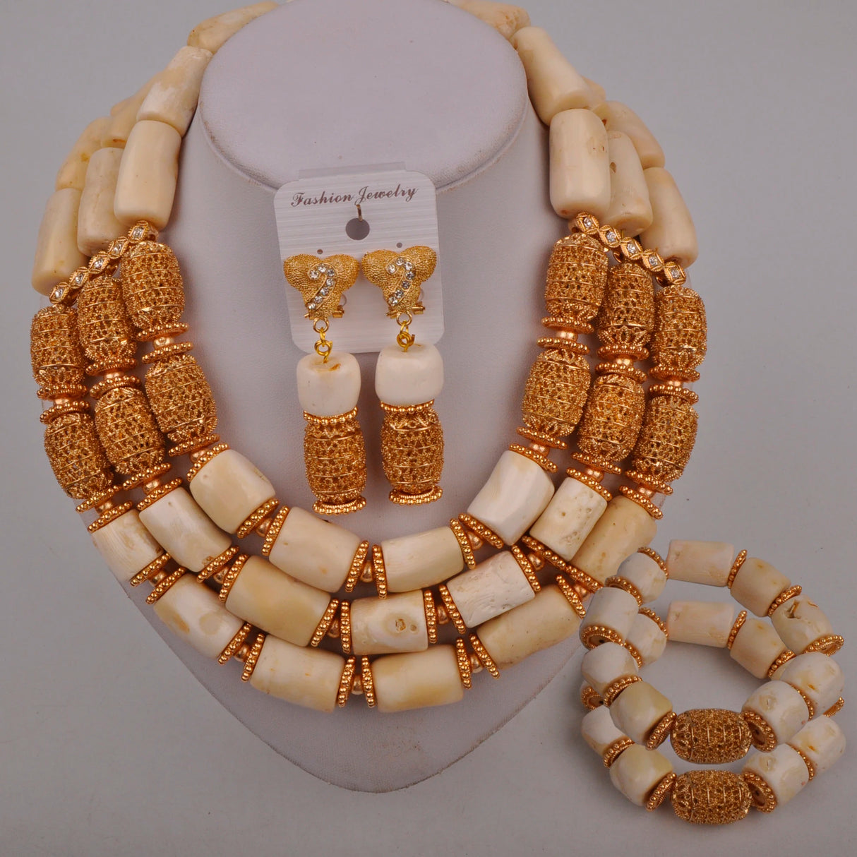 Nigerian Beads Jewelry Set