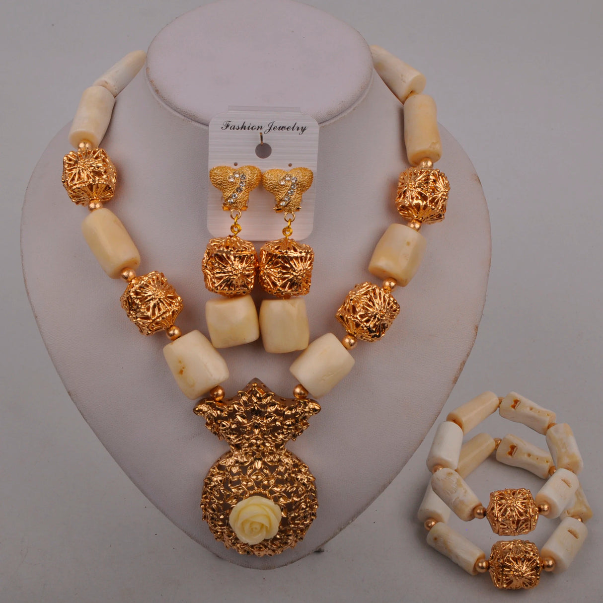 Nigerian Beads Jewelry Set