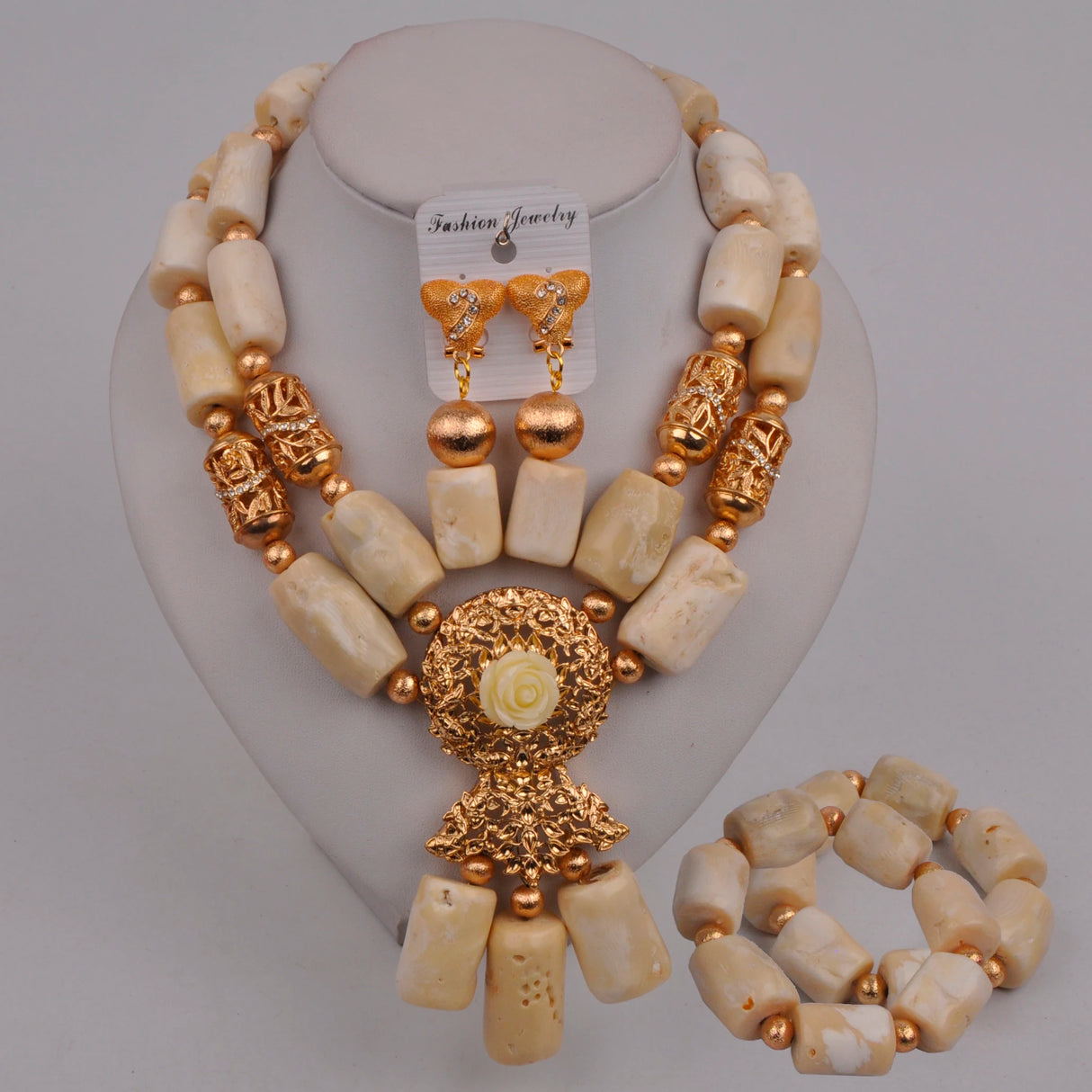 Nigerian Beads Jewelry Set