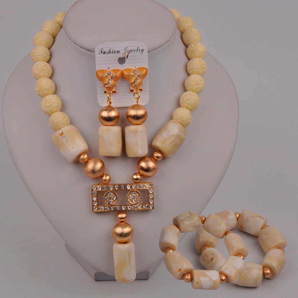 Nigerian Beads Jewelry Set