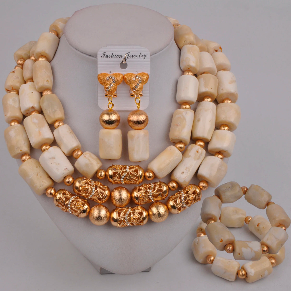 Nigerian Beads Jewelry Set