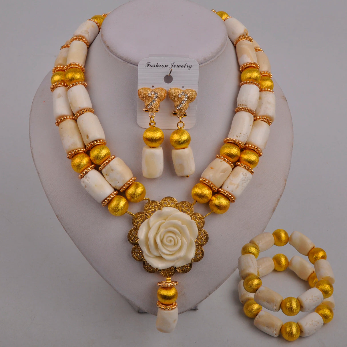 Nigerian Beads Jewelry Set