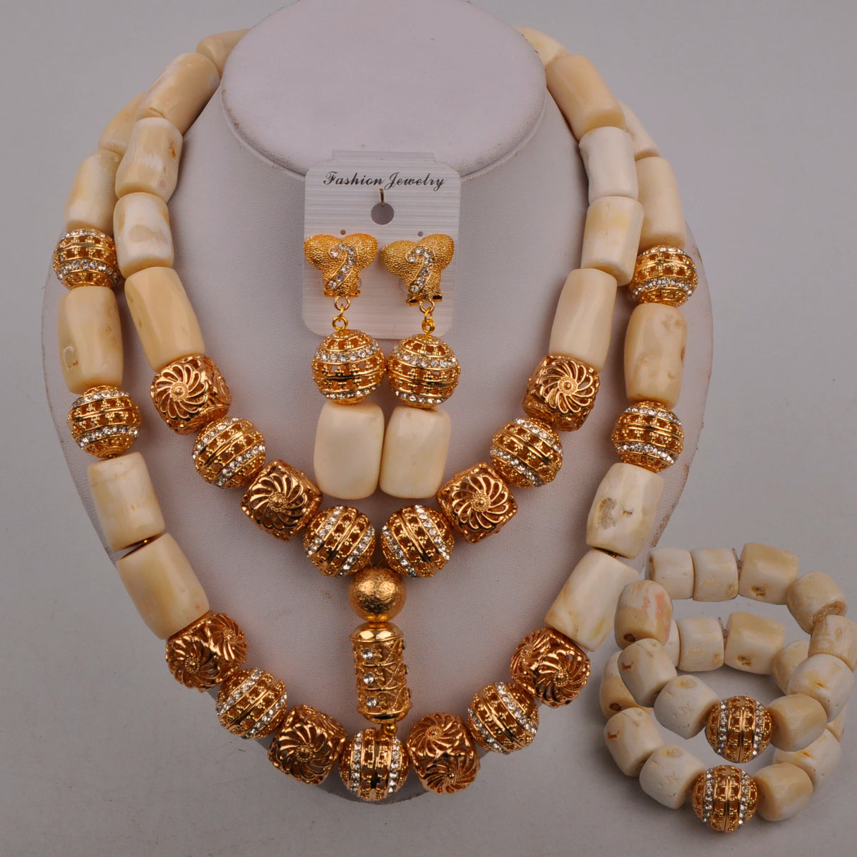 Nigerian Beads Jewelry Set