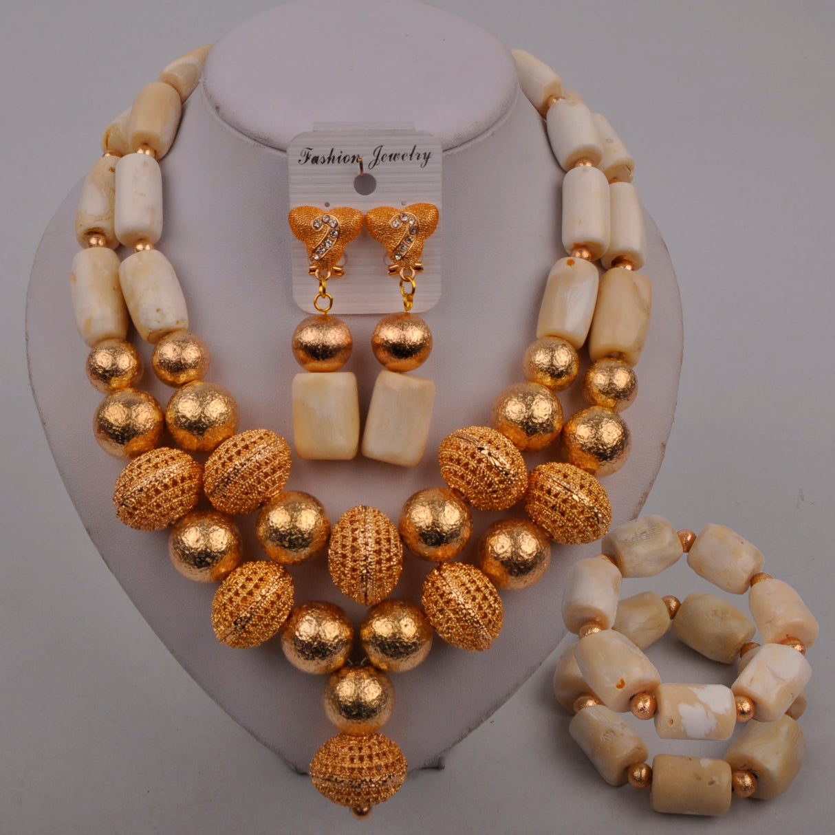 Nigerian Beads Jewelry Set