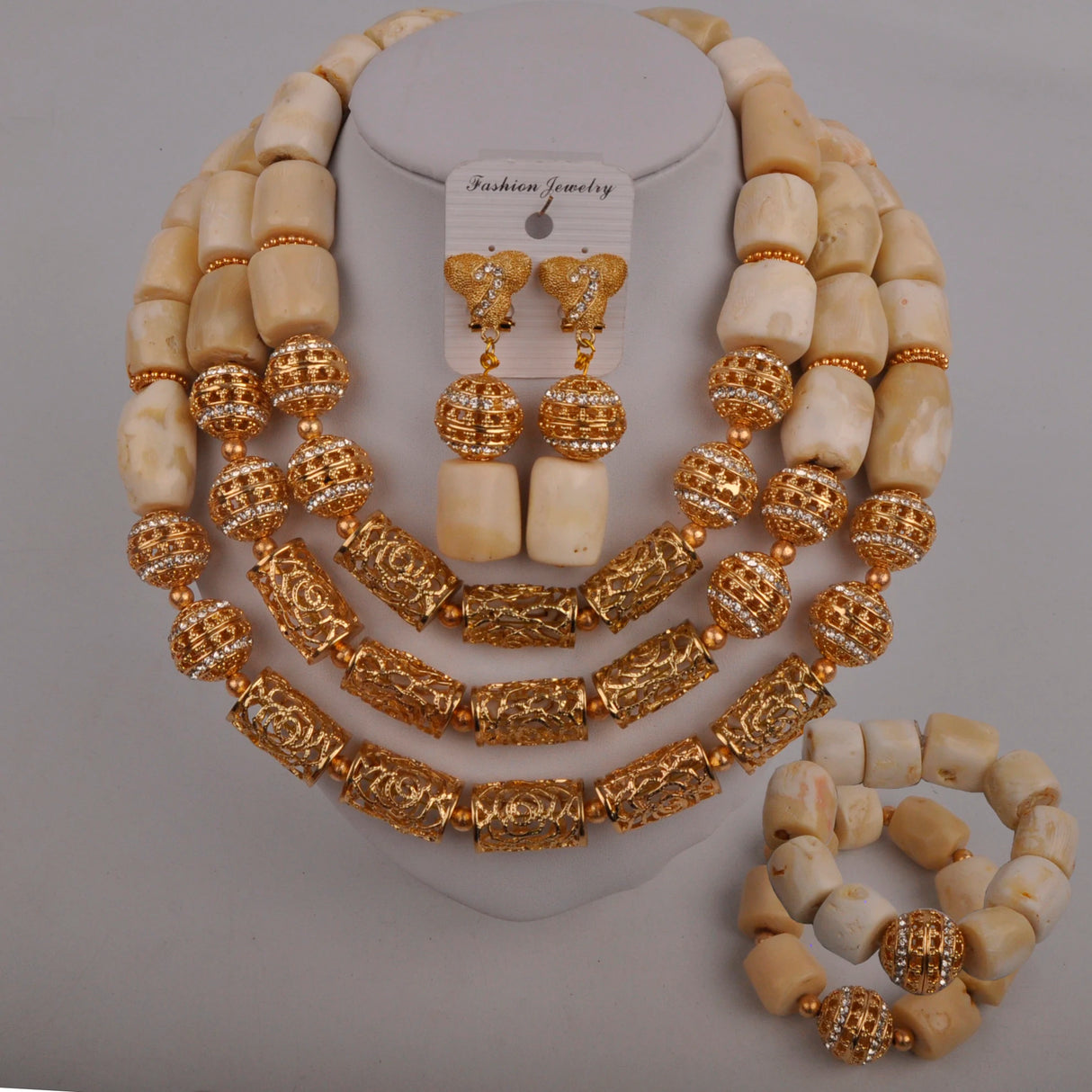 Nigerian Beads Jewelry Set