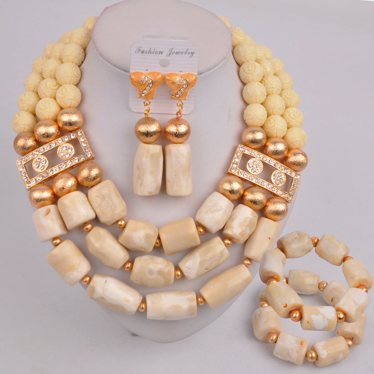 Nigerian Beads Jewelry Set