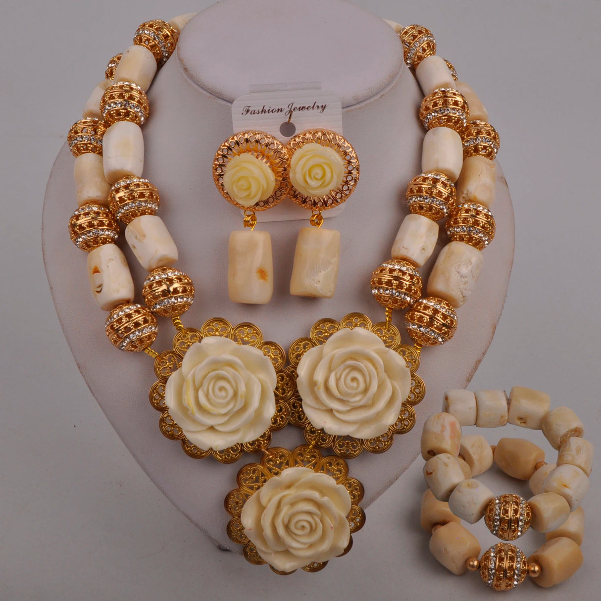 Nigerian Beads Jewelry Set