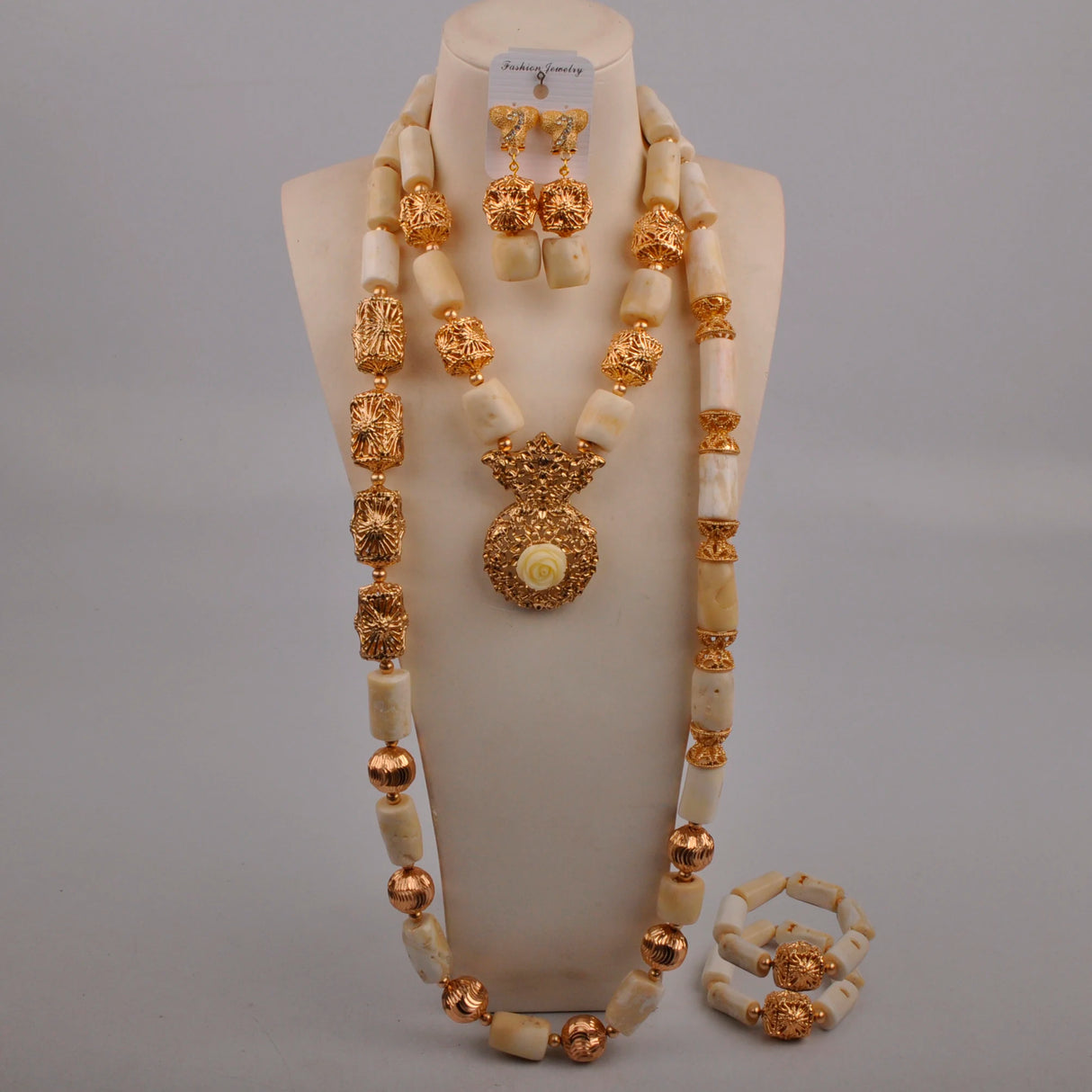 Nigerian Beads Jewelry Set