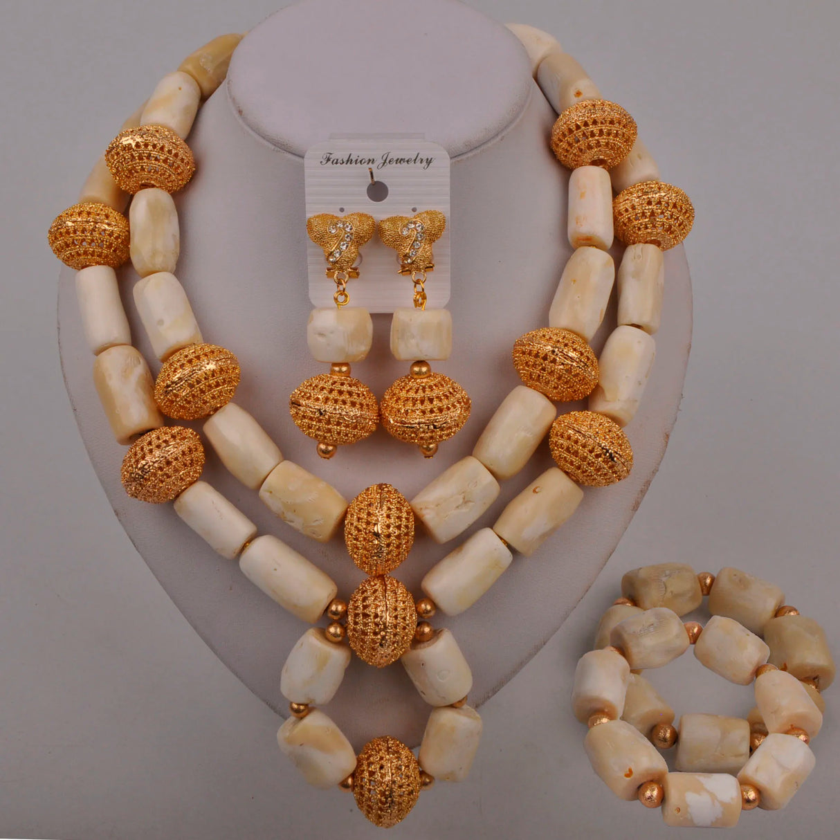 Nigerian Beads Jewelry Set