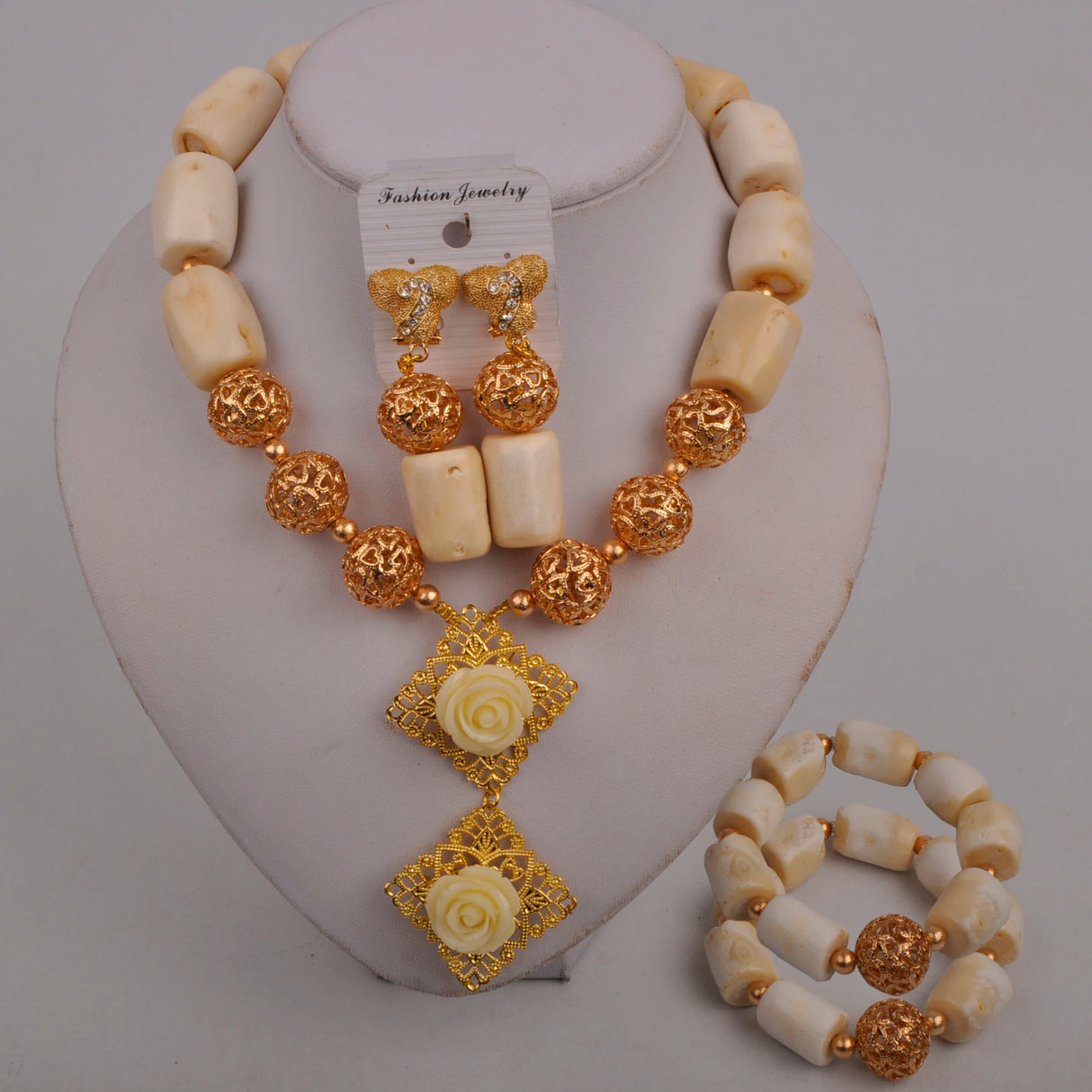Nigerian Beads Jewelry Set