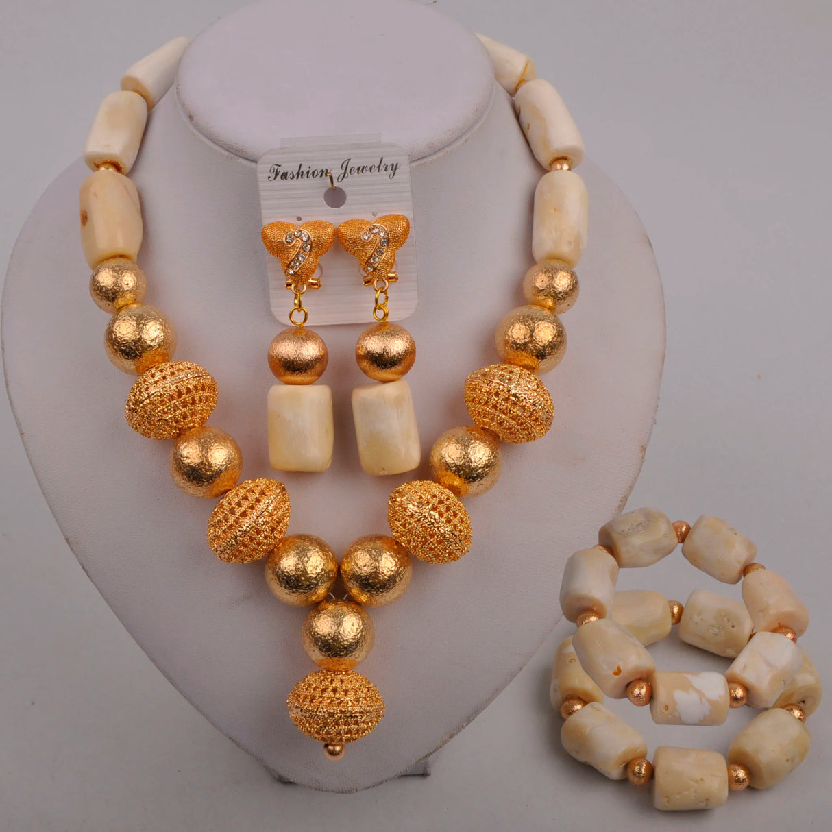 Nigerian Beads Jewelry Set