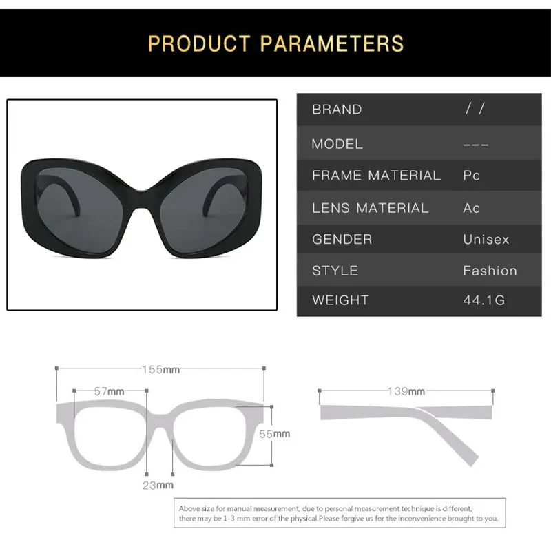 Details of Oversized Cat Eye Chunky Reading Glasses