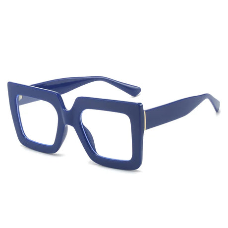 Oversized Square  Optical  Frames Eyeglass blue
