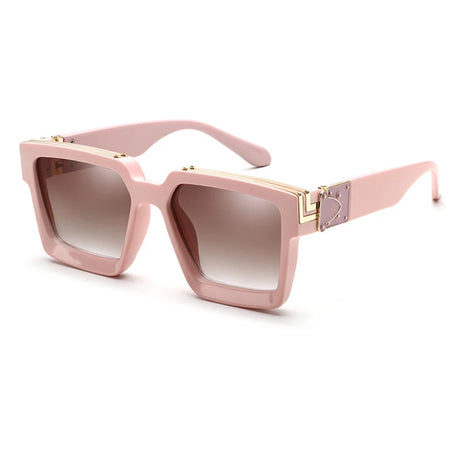 Oversized Square Travel Sunglasses pink
