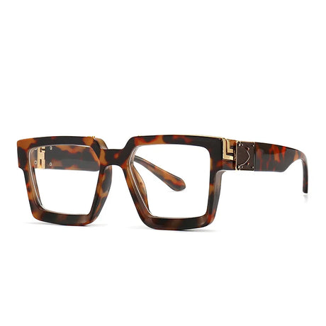 Oversized Square Travel Sunglasses red black