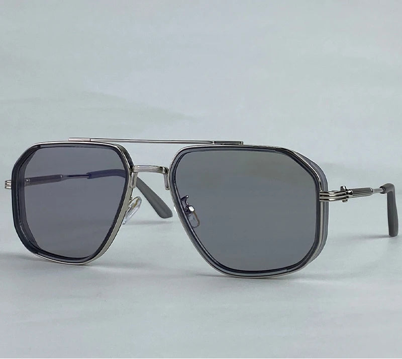Oversized Steampunk Square Sunglasses