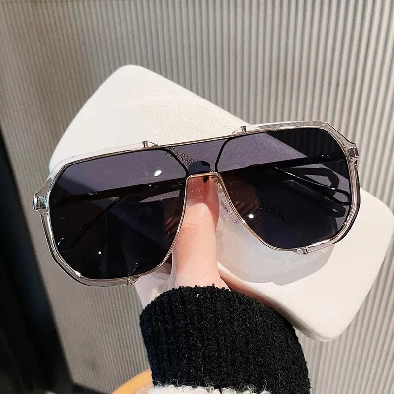 Black Oversized UV400 Fashion Sunglasses