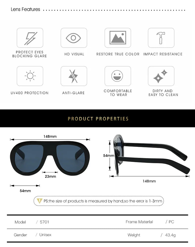 Details of Oversized UV400 Patchwork Ladies Driving Sunglasses