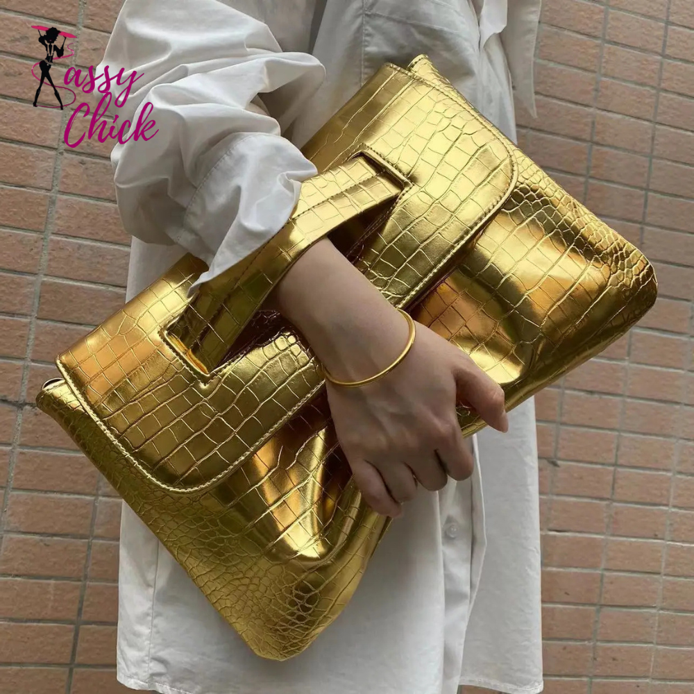 PU Leather Handbag Sassy Chick Logo