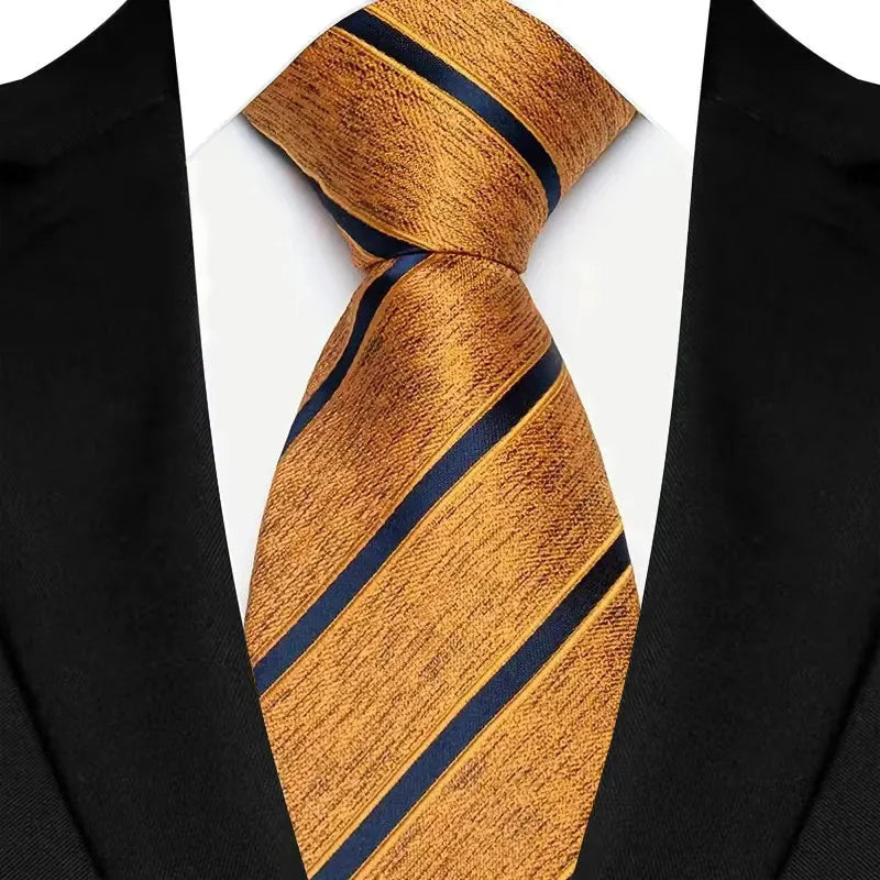 Yellow Paisley For Man Groom Jacquard Woven Necktie